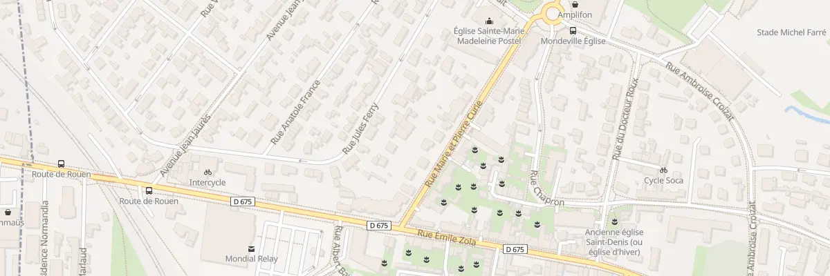 Plan du 11 Rue Marie et Pierre Curie à Mondeville