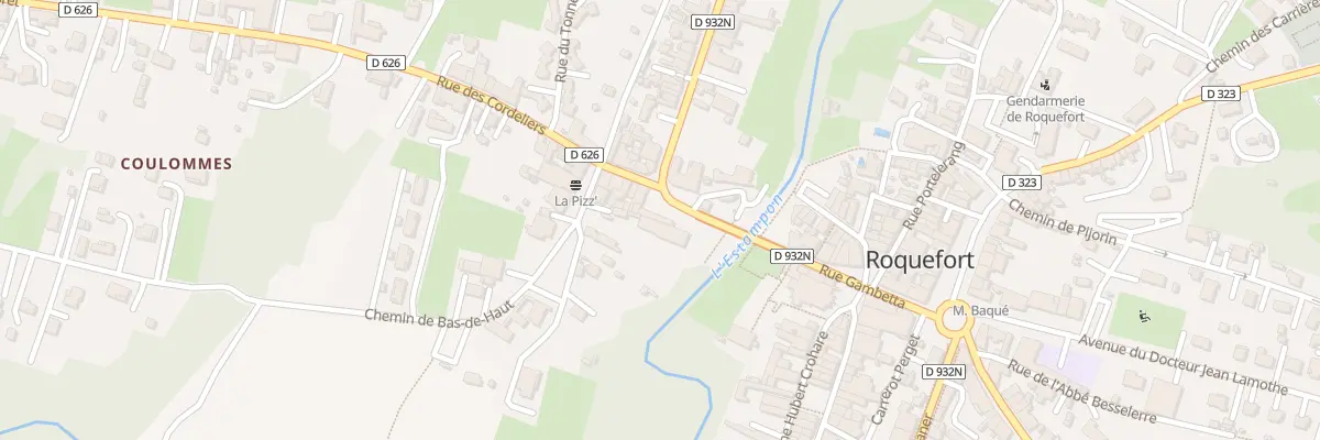 Plan du 23 Pl des Cordeliers à Roquefort