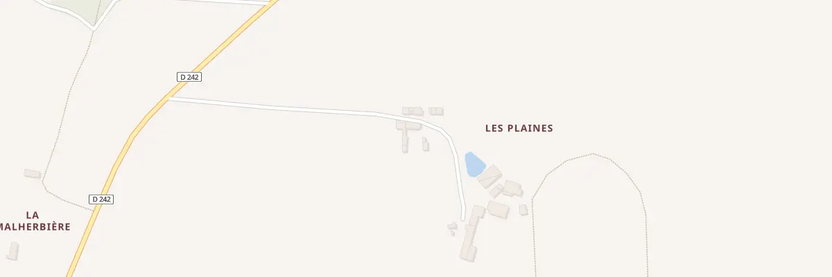 Plan du 288 Les Plaines à Saint-Aignan-de-Couptrain