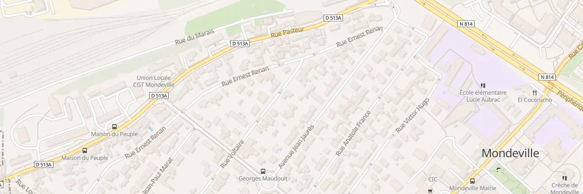 Plan du 7 Rue Voltaire à Mondeville