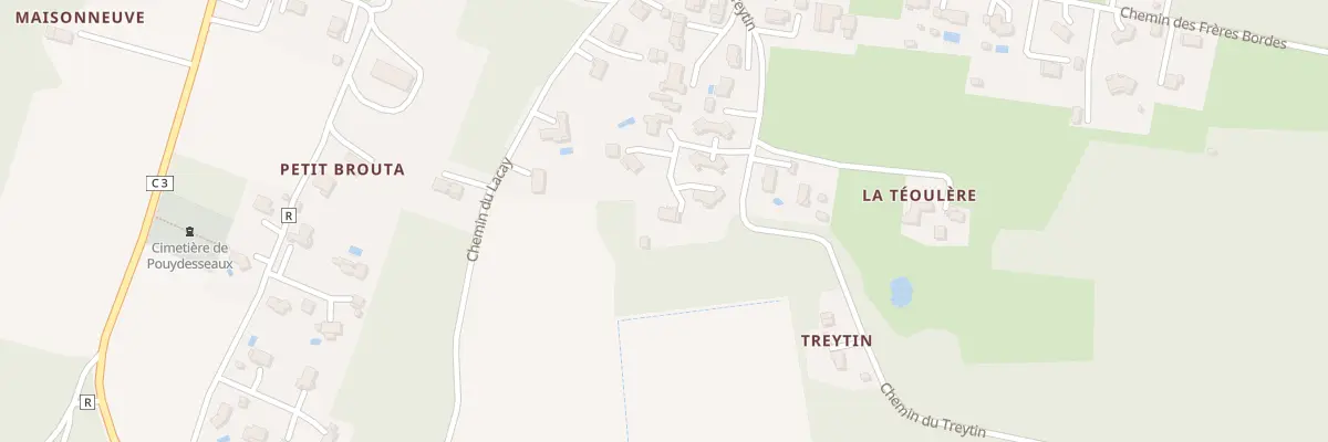 Plan du 60 Imp Duvignau à Pouydesseaux