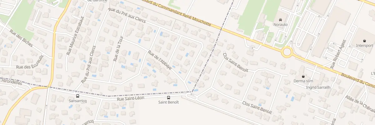 Plan du 38 Rue du Pré aux Clercs à Pau
