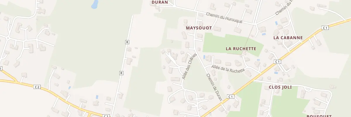 Plan du 179 All des Chênes à Pouydesseaux