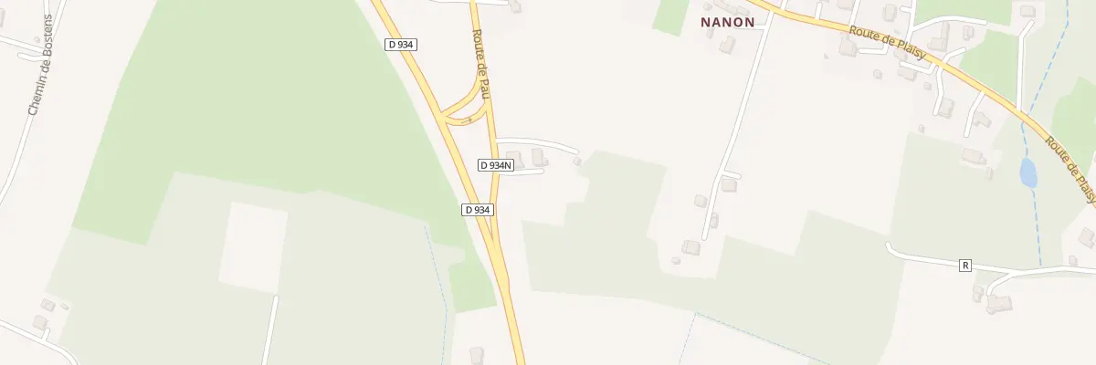 Plan du 1201 Rte de Pau à Sarbazan