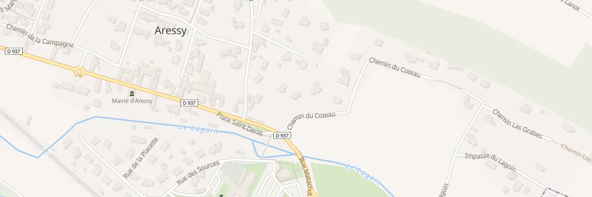 Plan du 3 Che du Côteau à Aressy