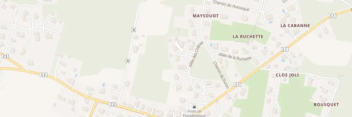 Plan du 151 All des Chênes à Pouydesseaux