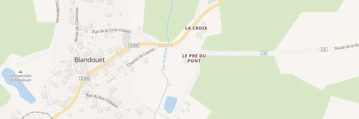 Plan du 2 Le Pré du Pont à Blandouet-Saint Jean