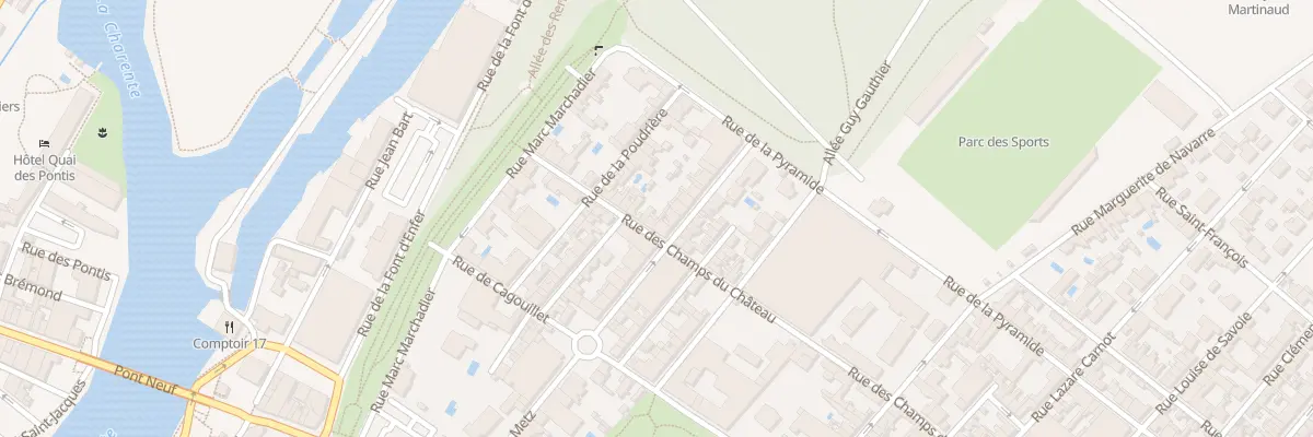 Plan du 21 Rue des Champs du Château à Cognac