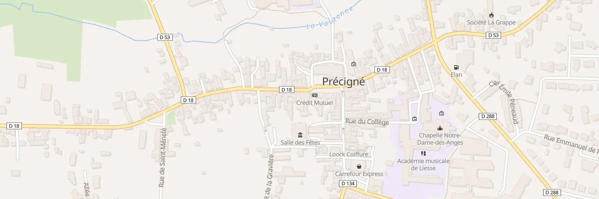 Plan du 3 Rue Saint Pierre à Précigné