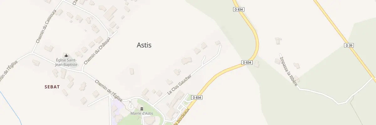 Plan du 3 Clos Gaucher à Astis