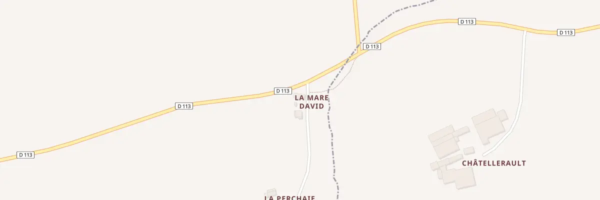 Plan du 2 La Mare David à Loupfougères