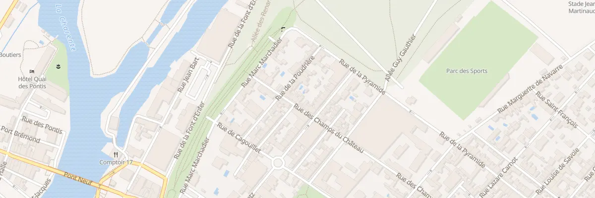 Plan du 13 Rue des Champs du Château à Cognac