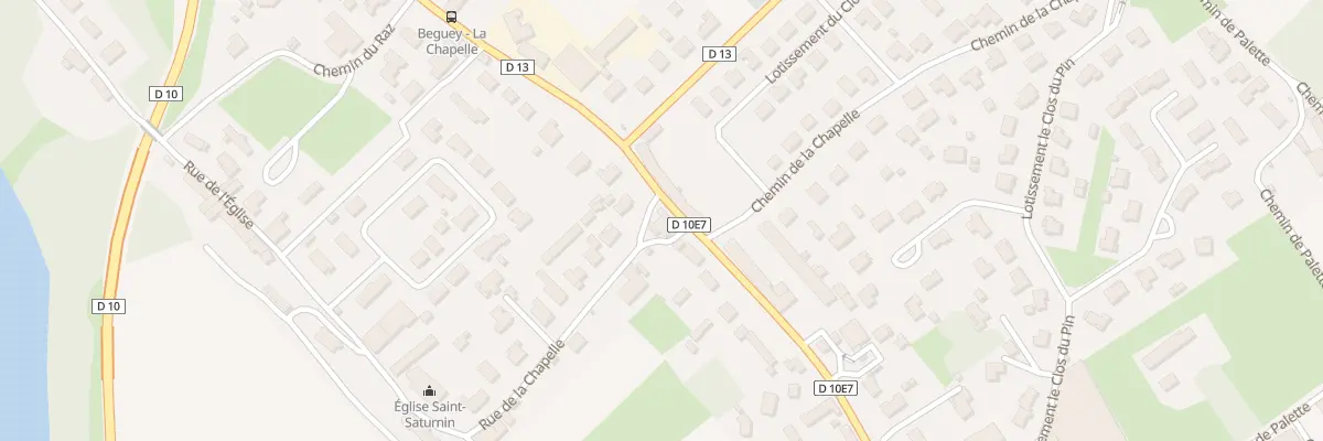 Plan du 1 Rue de la Chapelle à Béguey