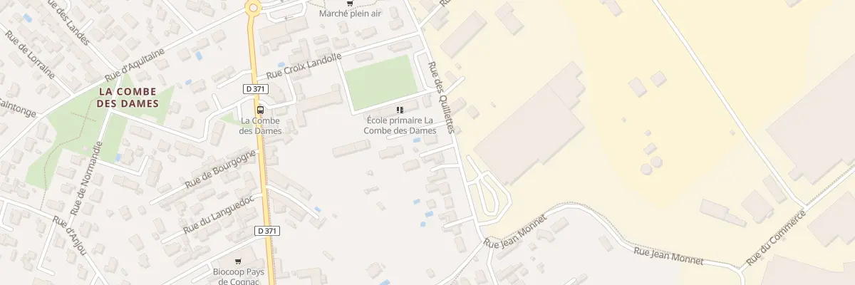 Plan du 25 Rue des Quillettes à Châteaubernard