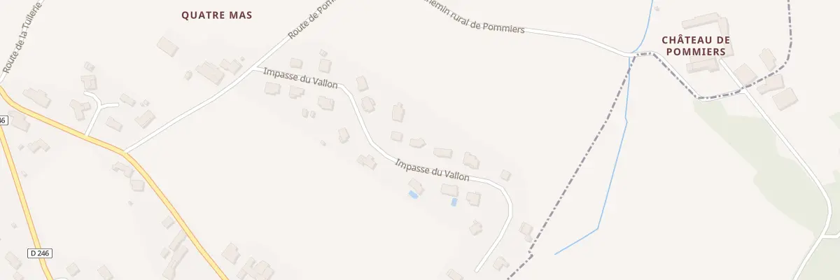 Plan du 5B Lot Le Vallon à Vérac