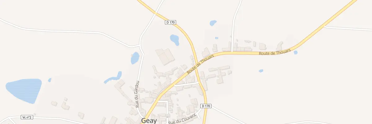 Plan du 21 Rte de Thouars à Geay