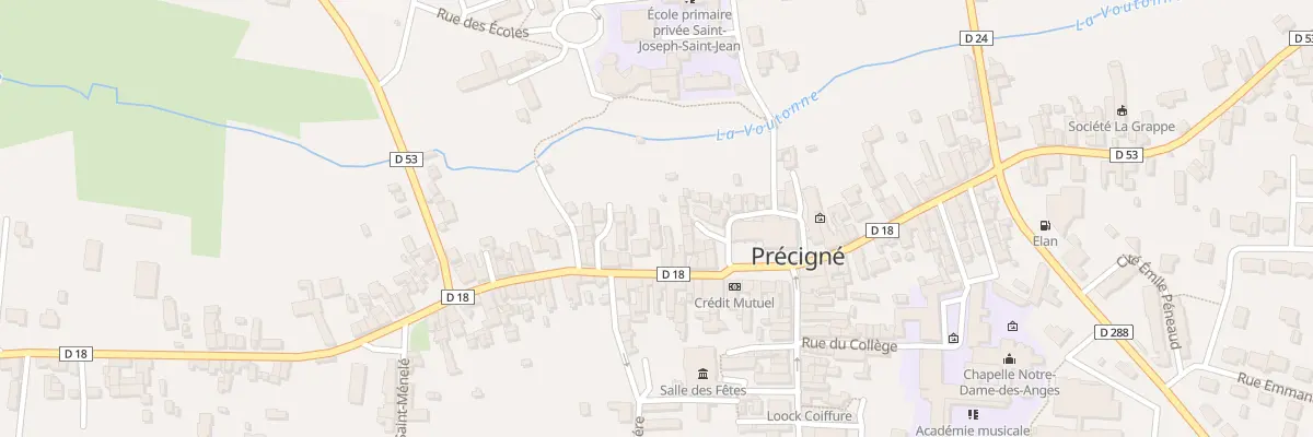 Plan du 14 Rue Saint Pierre à Précigné