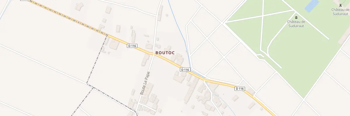 Plan du 884 Rte de Boutoc à Preignac