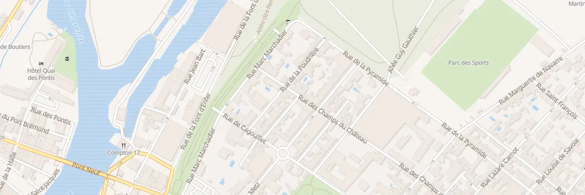 Plan du 21 Rue Duguesclin à Cognac