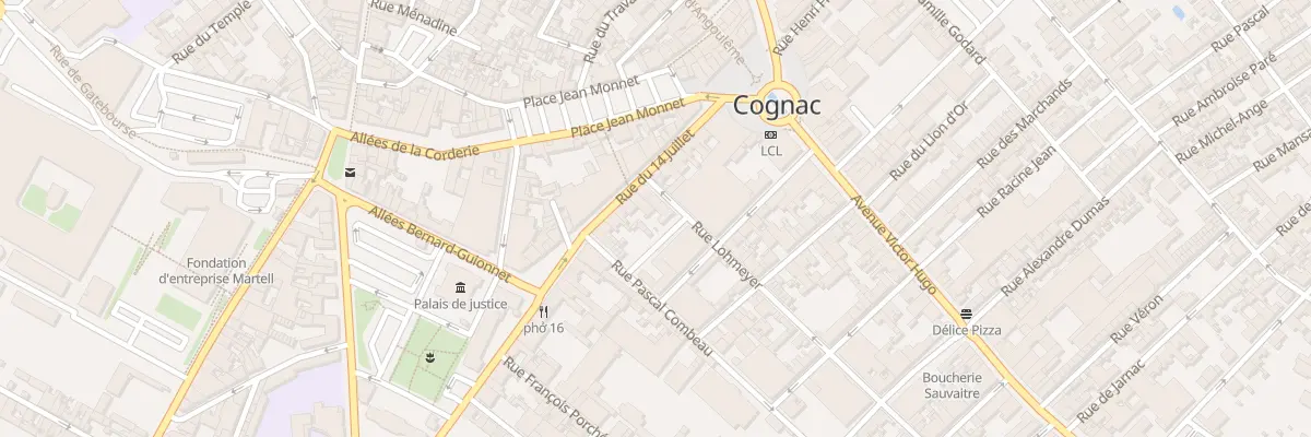 Plan du 6 Rue Lohmeyer à Cognac