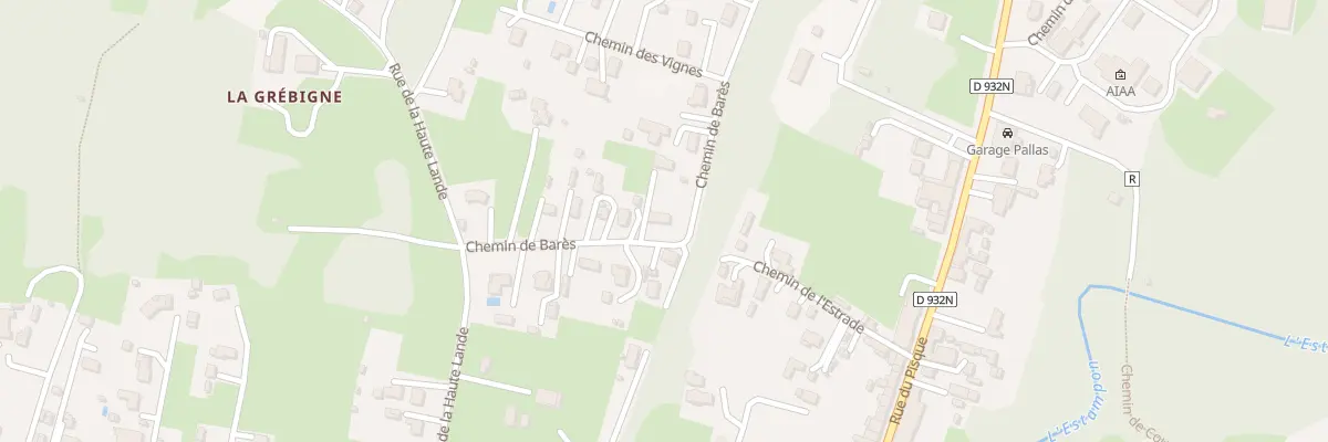 Plan du 135 Che de Barès à Roquefort