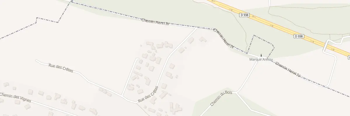 Plan du 3 Rue des Crêtes à Aressy