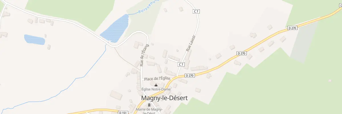 Plan du 6 Imp des Lavandières à Magny-le-Désert