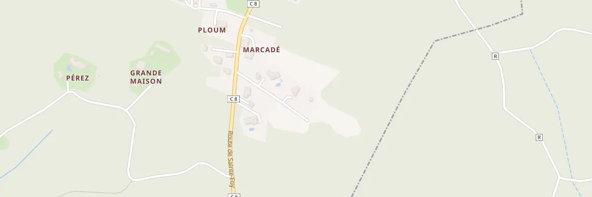 Plan du 689 Rte de Sainte-Foy à Pouydesseaux