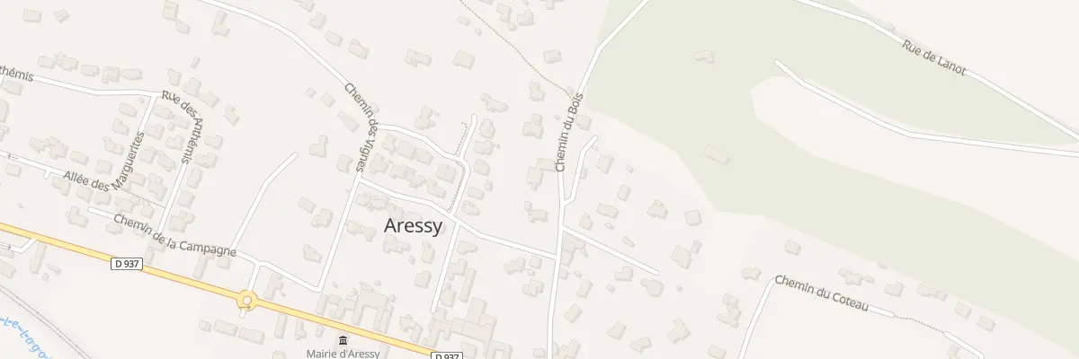 Plan du 9 Che du Bois à Aressy
