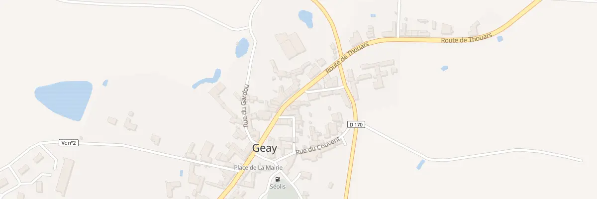 Plan du 8 Rte de Thouars à Geay