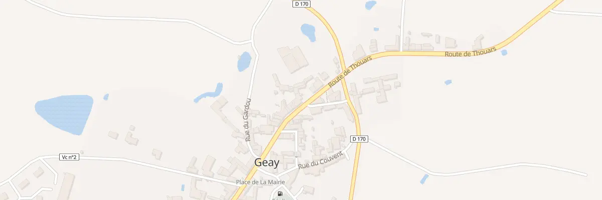Plan du 15 Rte de Thouars à Geay