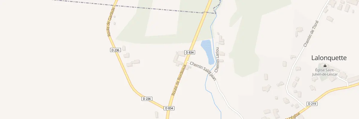 Plan du 1507 Rte de Bordeaux à Lalonquette