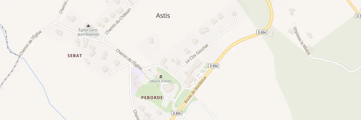 Plan du 11 Che de l’Eglise à Astis