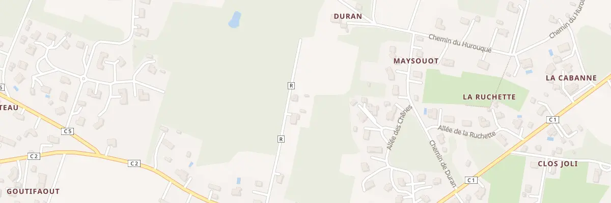 Plan du 206 Av du Marsan à Pouydesseaux