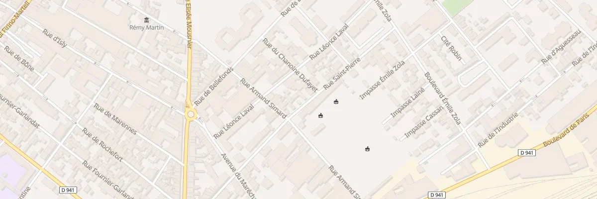 Plan du 28 Rue Saint Pierre à Cognac