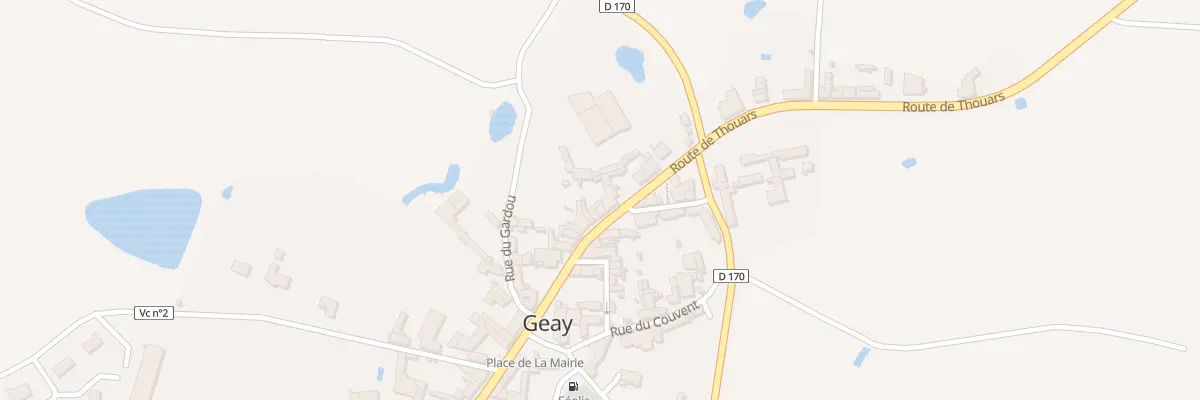 Plan du 13 Rte de Thouars à Geay