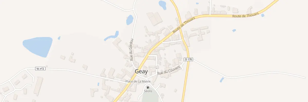 Plan du 6 Rte de Thouars à Geay