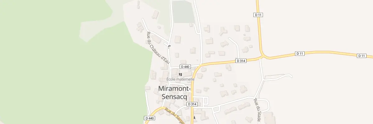 Plan du 134 Le Bourg à Miramont-Sensacq
