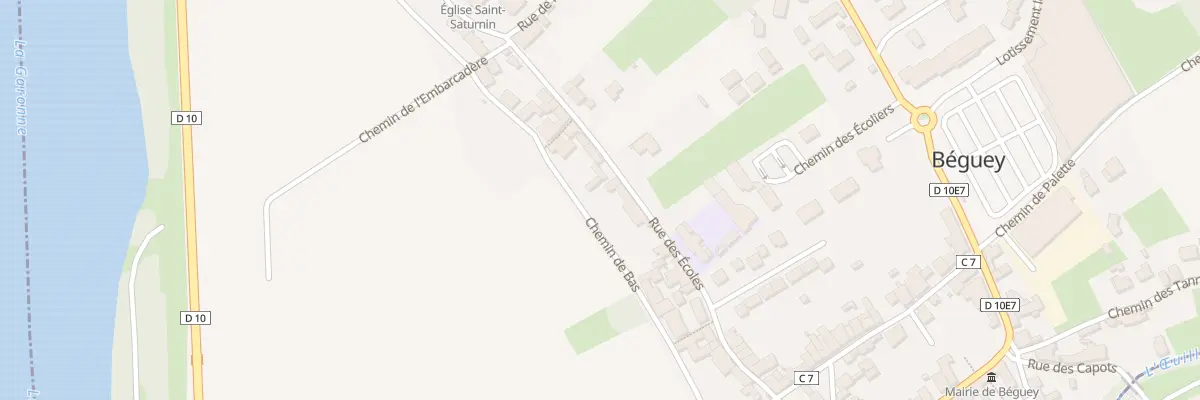 Plan du 33 Rue des Ecoles à Béguey