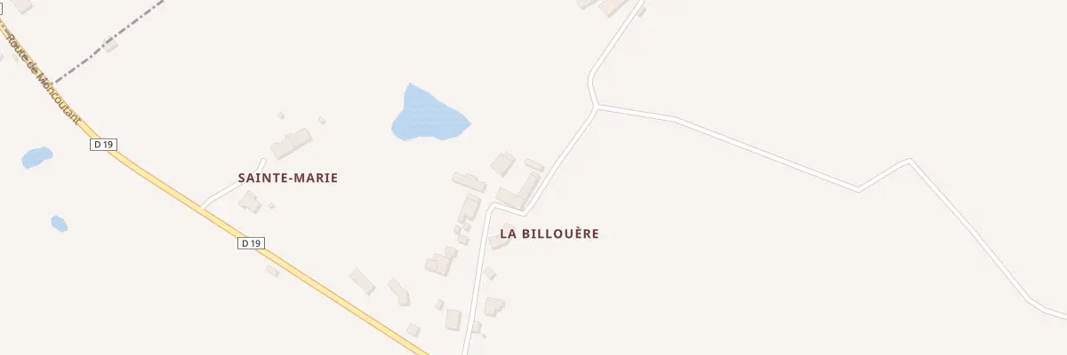 Plan du 5039A La Billouère à Adilly