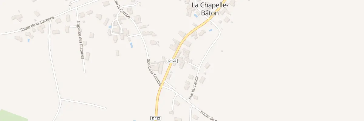 Plan du 1 Rte de Saint Projet à La Chapelle-Bâton