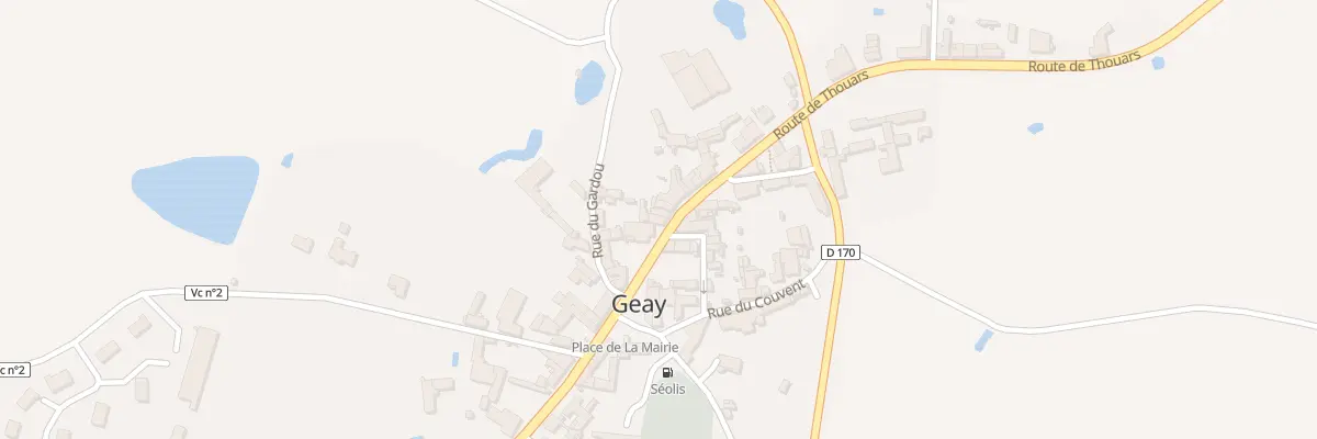 Plan du 1 Rte de Thouars à Geay