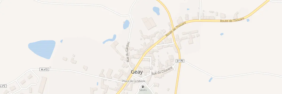 Plan du 3 Rte de Thouars à Geay