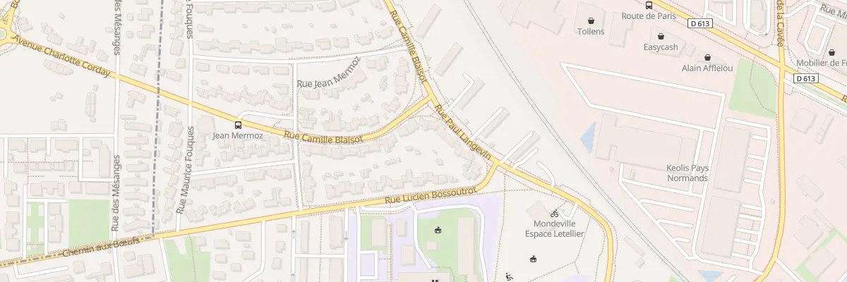 Plan du 2 Rue Paul Langevin à Mondeville