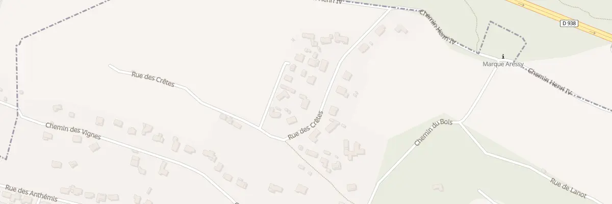 Plan du 10 Rue des Crêtes à Aressy