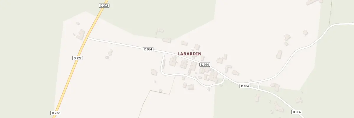 Plan du 160 Labardin à Uzeste