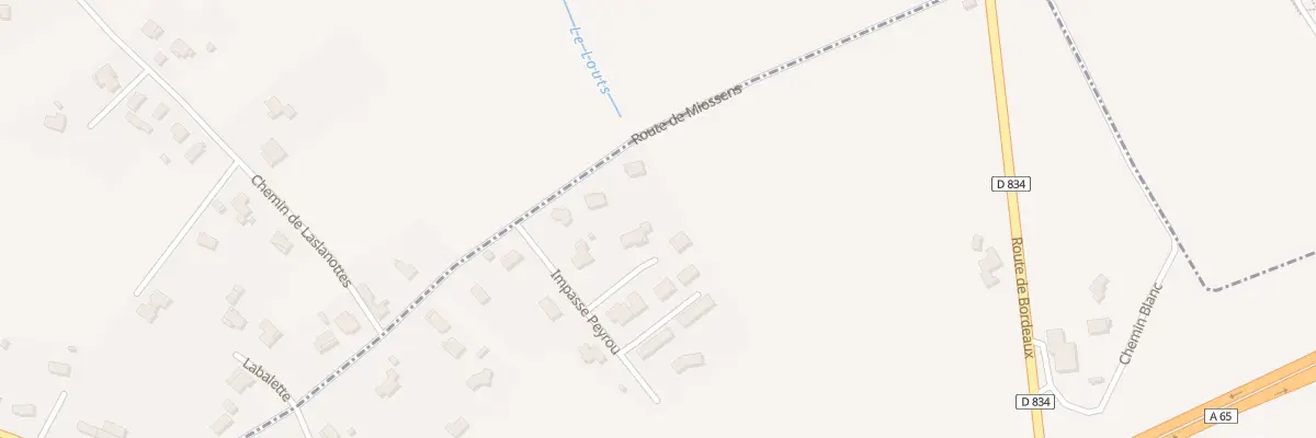 Plan du 24 Rte de Miossens à Auriac