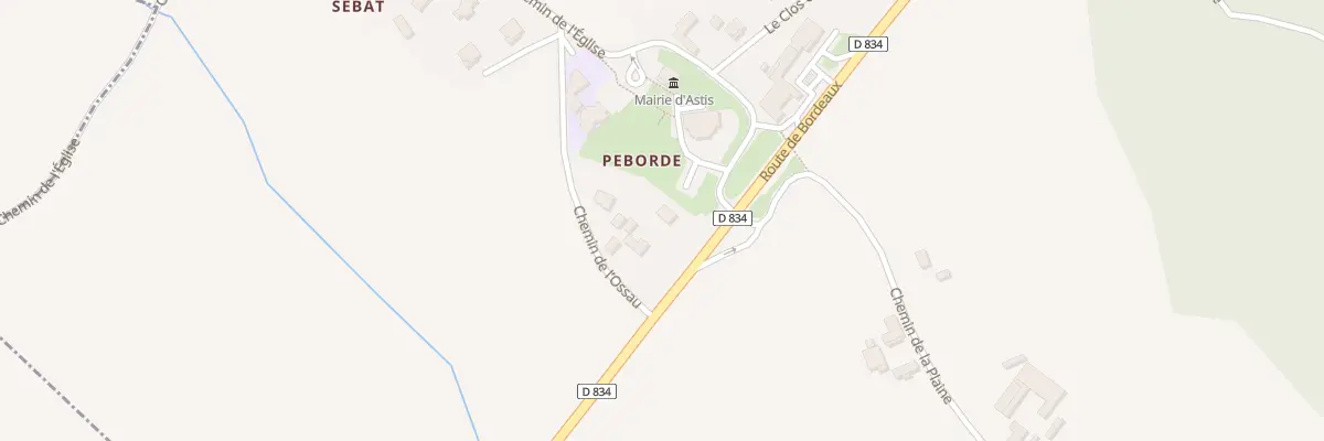 Plan du 28 Che de l’Eglise à Astis