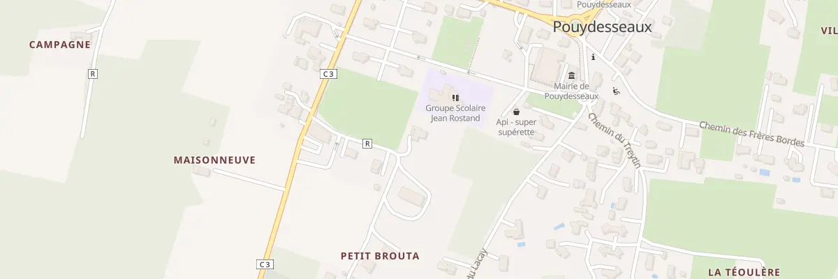 Plan du 179 Av de l’Eglise à Pouydesseaux