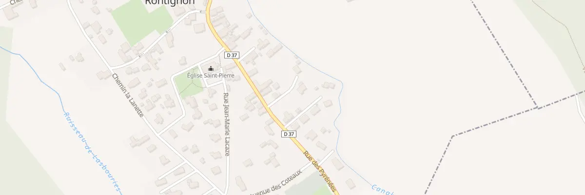 Plan du 328 Rue des Pyrénées à Rontignon